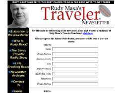 RudyMaxa.com Static Website Subscription Form